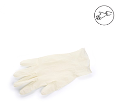 Onderzoekshandschoenen VetDaily Latex PF maat S 100 stuks