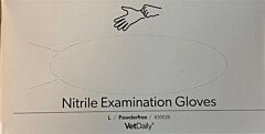 VetDaily Nitriel Onderzoekshandschoenen PF maat L 200 stuks