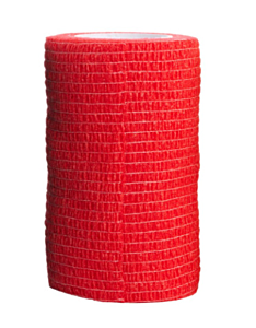 Bandage VetDaily Cohesive Flex 10cmx4.5m Rood 24 st
