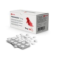 Prednizol 5mg hond katt blister pack 120 tabs (50% KORTING)