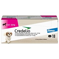 Credelio HOND 112mg 18 kauwtabletten (>2,5–5,5kg)clinic pack