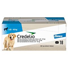 Credelio HOND 900mg 18 kauwtabletten (22-45 kg)clinic pack