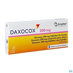 Daxocox 200 mg tabletten voor honden, 5 tabl.