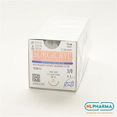 Surgicryl monofast ep-2 usp 3-0 hr 26 75 cm 12 stuks