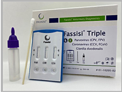 Sneltest Fassisi Triple (Diarree) Parvo,Corona,Giardia 5 st.