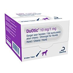 DuOtic 10mg/1mg oorgel voor honden 20 x 1.2 gr