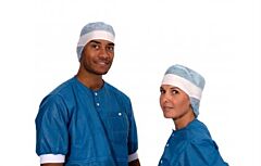 Operatiemuts  Embra Tricolor blauw (50 st)