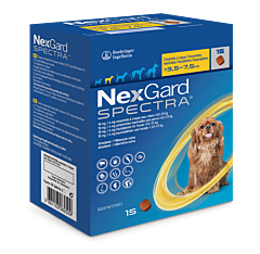 Nexgard SPECTRA S 15 kauwtabl.(>3,5-7,5kg)