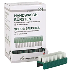 Nagelborstel autoclaveerbaar nylon 24 st (omdoos)