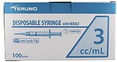 Spuit/naald Terumo 3 ml 21G 1 1/2 0,8 x 38 100 st. LL UITVER