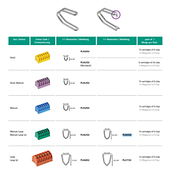 Clip Medium/ Large met vergrendeling 15x6 clips