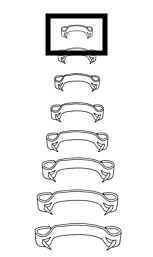 Michel Agraves suture clips 7,5 x 1,75mm 100 stuks