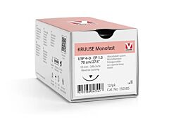 KRUUSE Monofast USP 4-0/EP 1.5, 70 cm violet 19mm 12 stuks