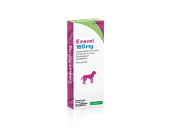Emevet 160 mg 4 kauwtabletten voor honden