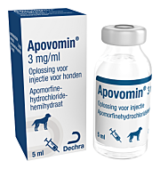 Apovomin 3 mg/ml opl. inj. 5ml LEVERTIJD ONBEKEND
