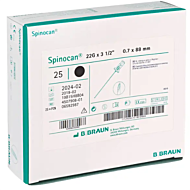 Canules spinaal spinocan 22g 0,7 x 88 mm 25 stuks