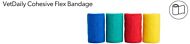 VetDaily Cohesive Flex Bandage 5cmx4.5m Mix kleuren 24 st