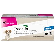 Credelio HOND 112mg 18 kauwtabletten (>2,5–5,5kg)clinic pack